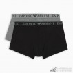 Quần lót nam Emporio Armani Endurance Stretch Cotton Trunk 2-pack Black/Grey